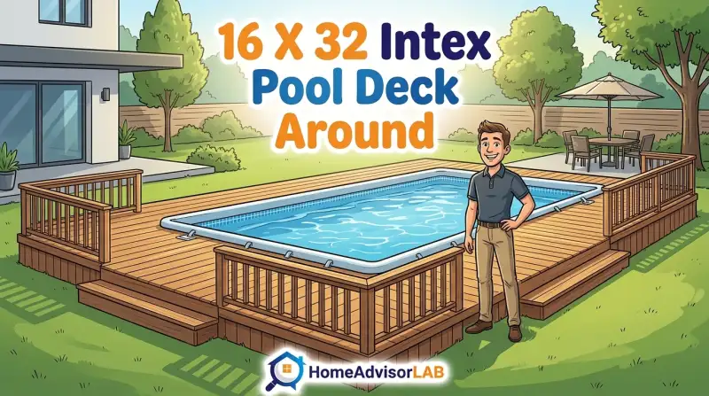 16 X 32 Intex Pool Deck Around