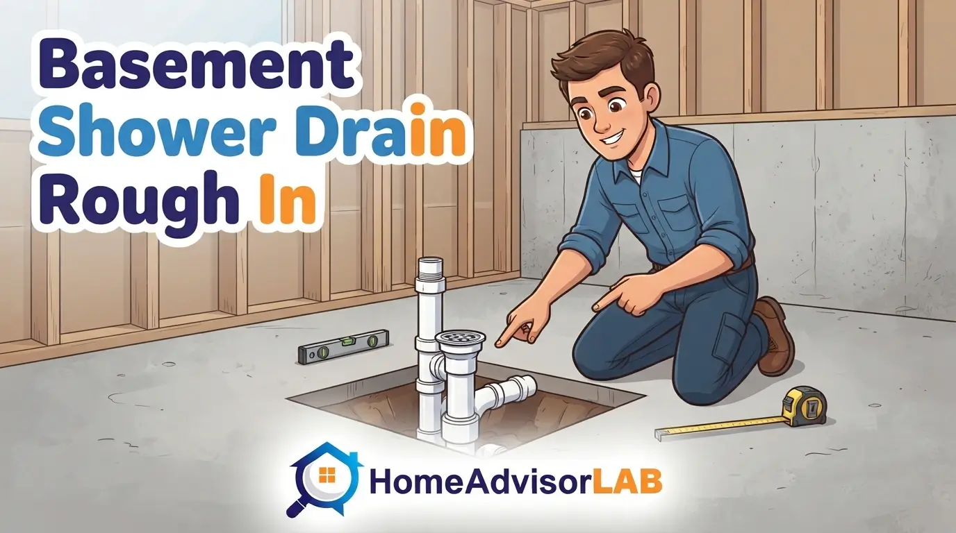 Basement Shower Drain Rough In