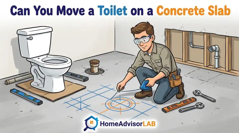 Can You Move a Toilet on a Concrete Slab