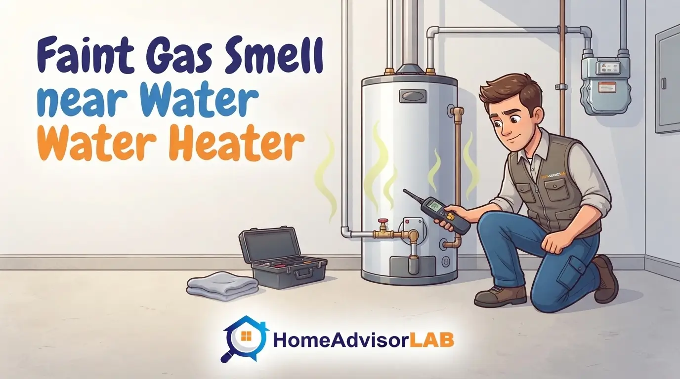 Faint Gas Smell near Water Heater