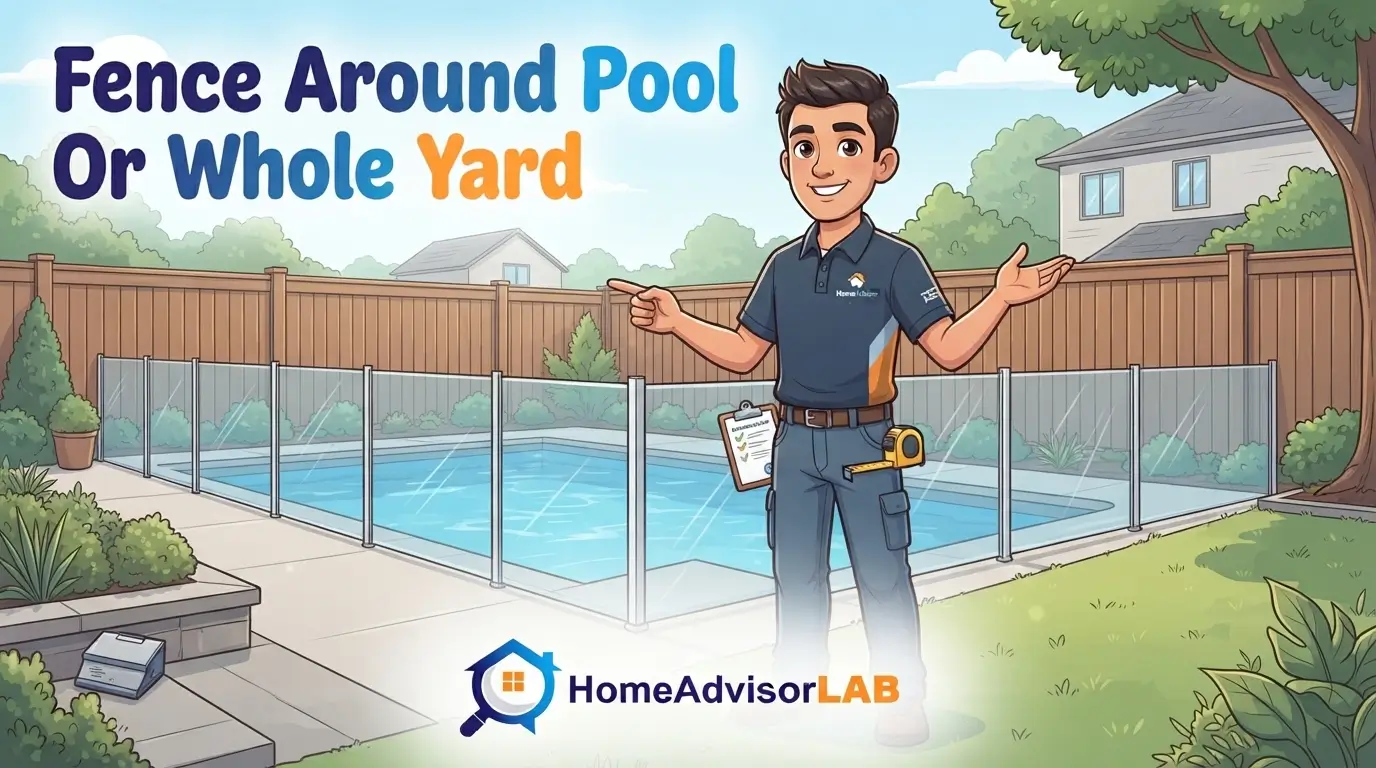 Fence Around Pool Or Whole Yard