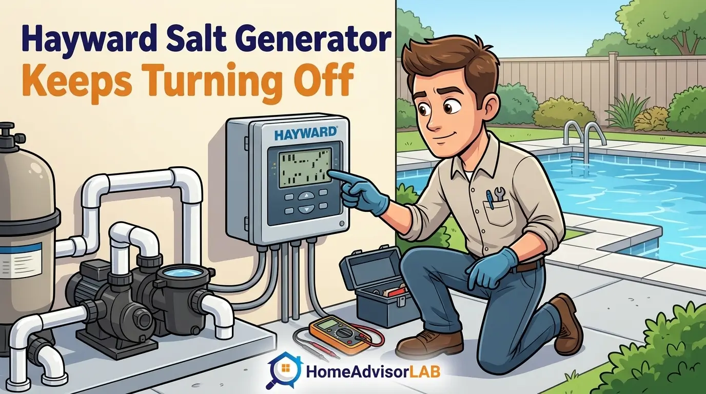 Hayward Salt Generator Keeps Turning Off