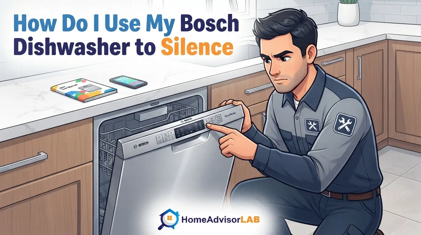 How Do I Use My Bosch Dishwasher to Silence