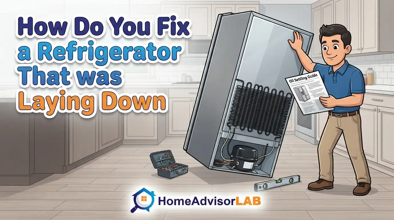 How Do You Fix a Refrigerator That was Laying Down