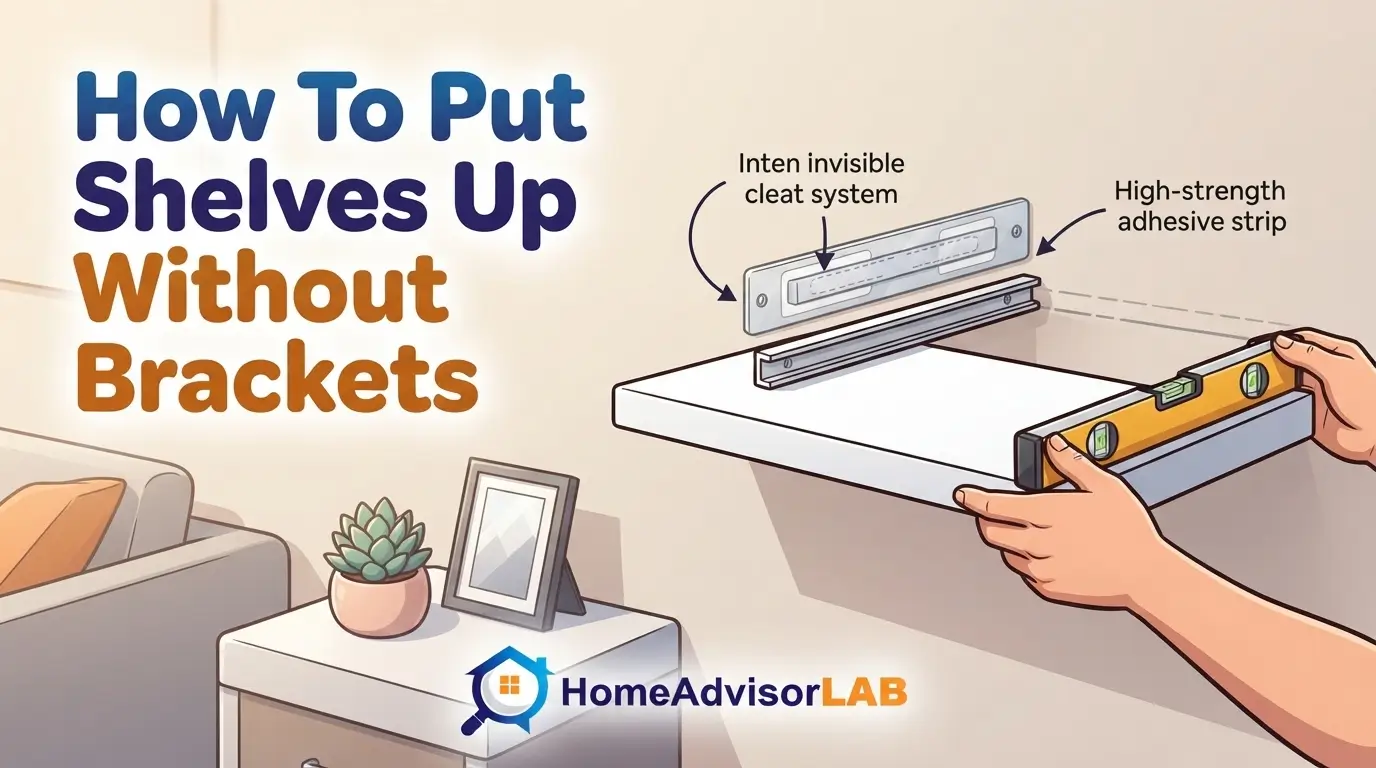How To Put Shelves Up Without Brackets