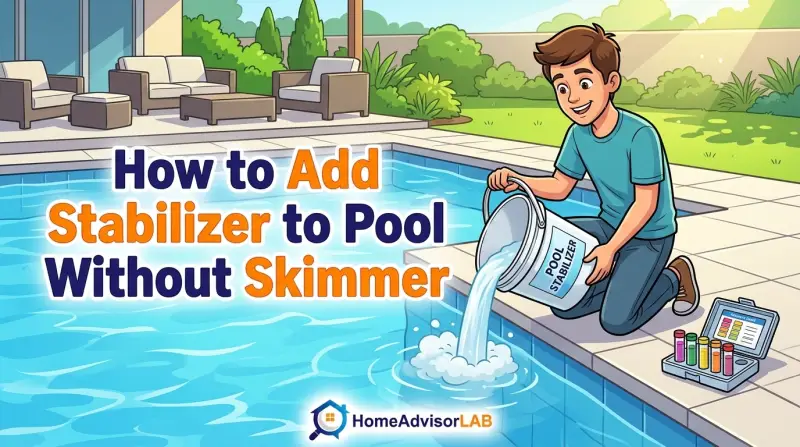 How to Add Stabilizer to Pool Without Skimmer