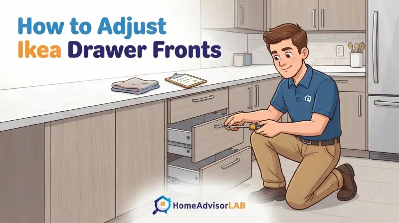 How to Adjust Ikea Drawer Fronts