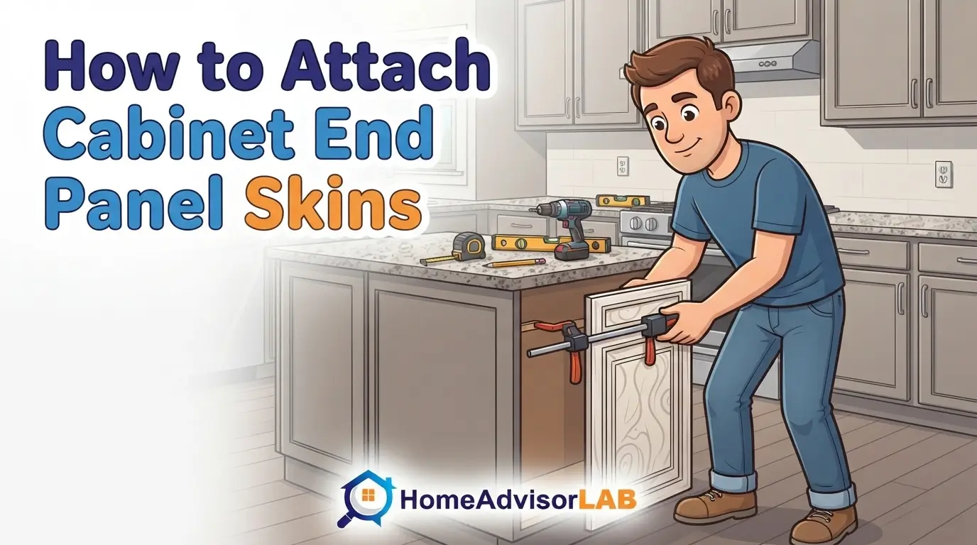 How to Attach Cabinet End Panel Skins
