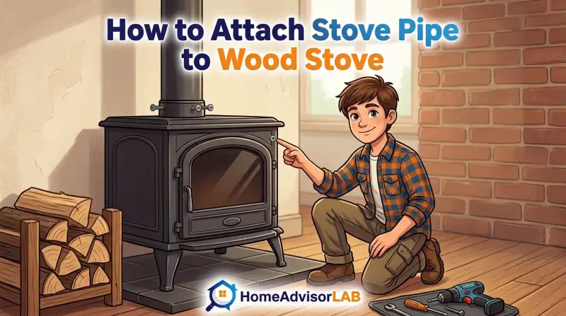 How to Attach Stove Pipe to Wood Stove