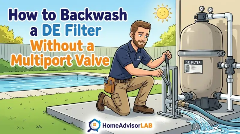 How to Backwash a DE Filter Without a Multiport Valve