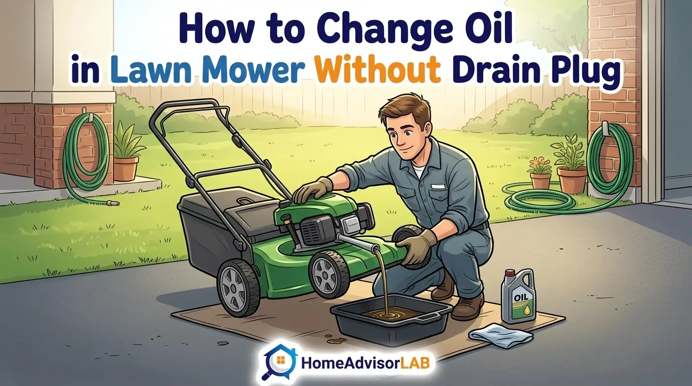 How to Change Oil in Lawn Mower Without Drain Plug