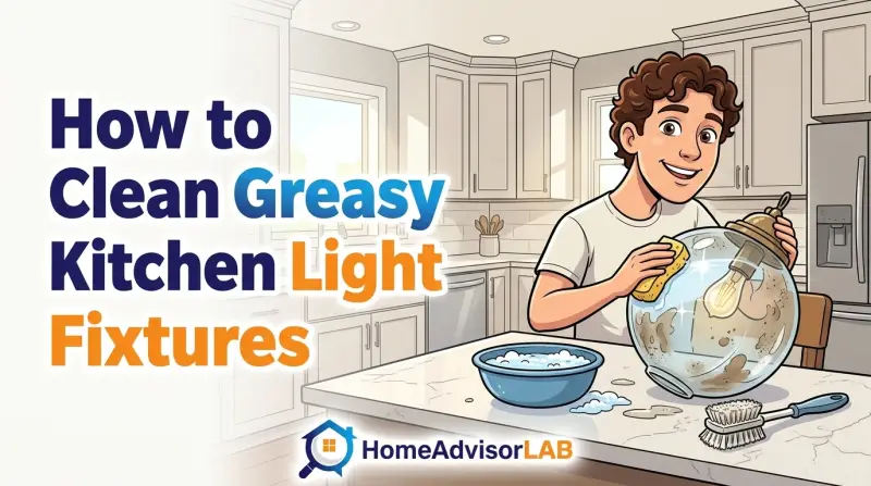 How to Clean Greasy Kitchen Light Fixtures