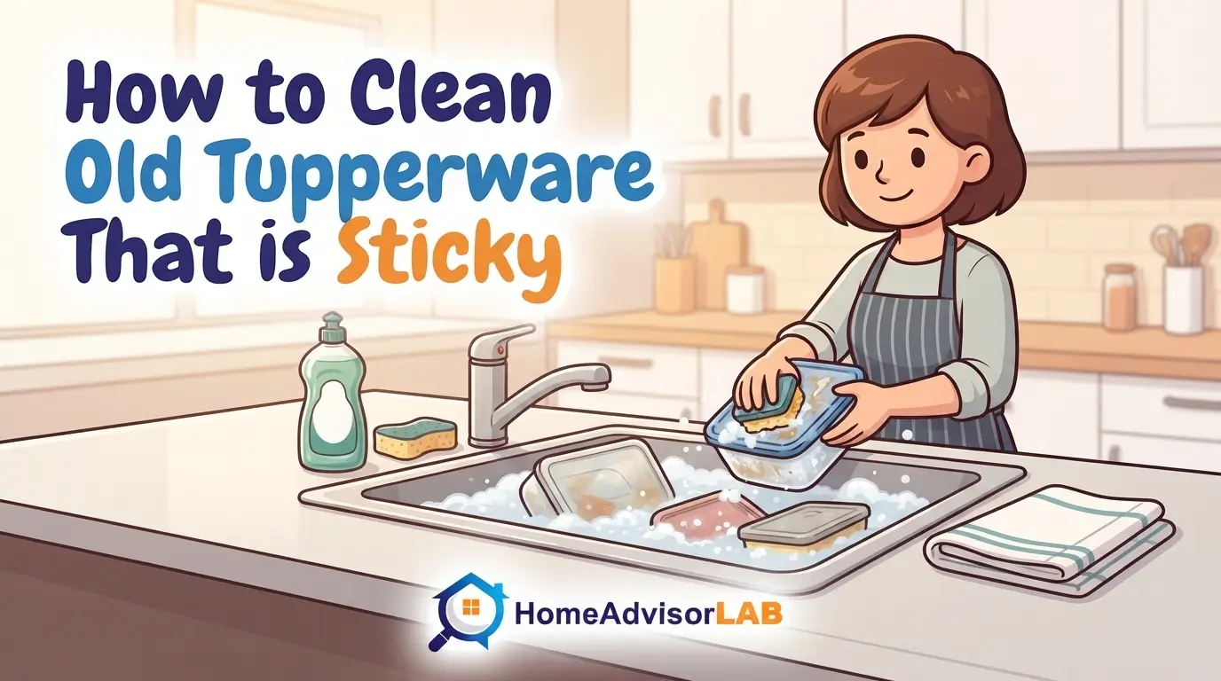 How to Clean Old Tupperware That is Sticky