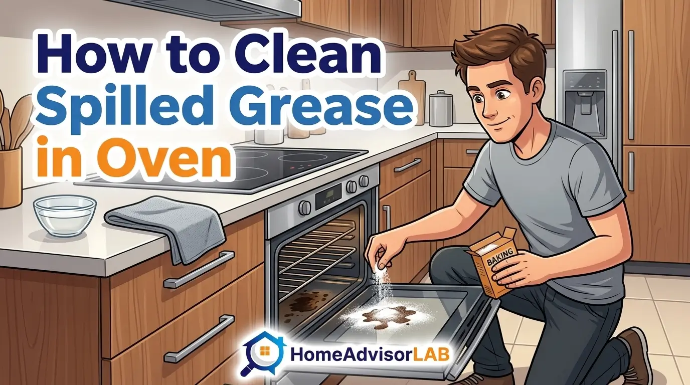 How to Clean Spilled Grease in Oven