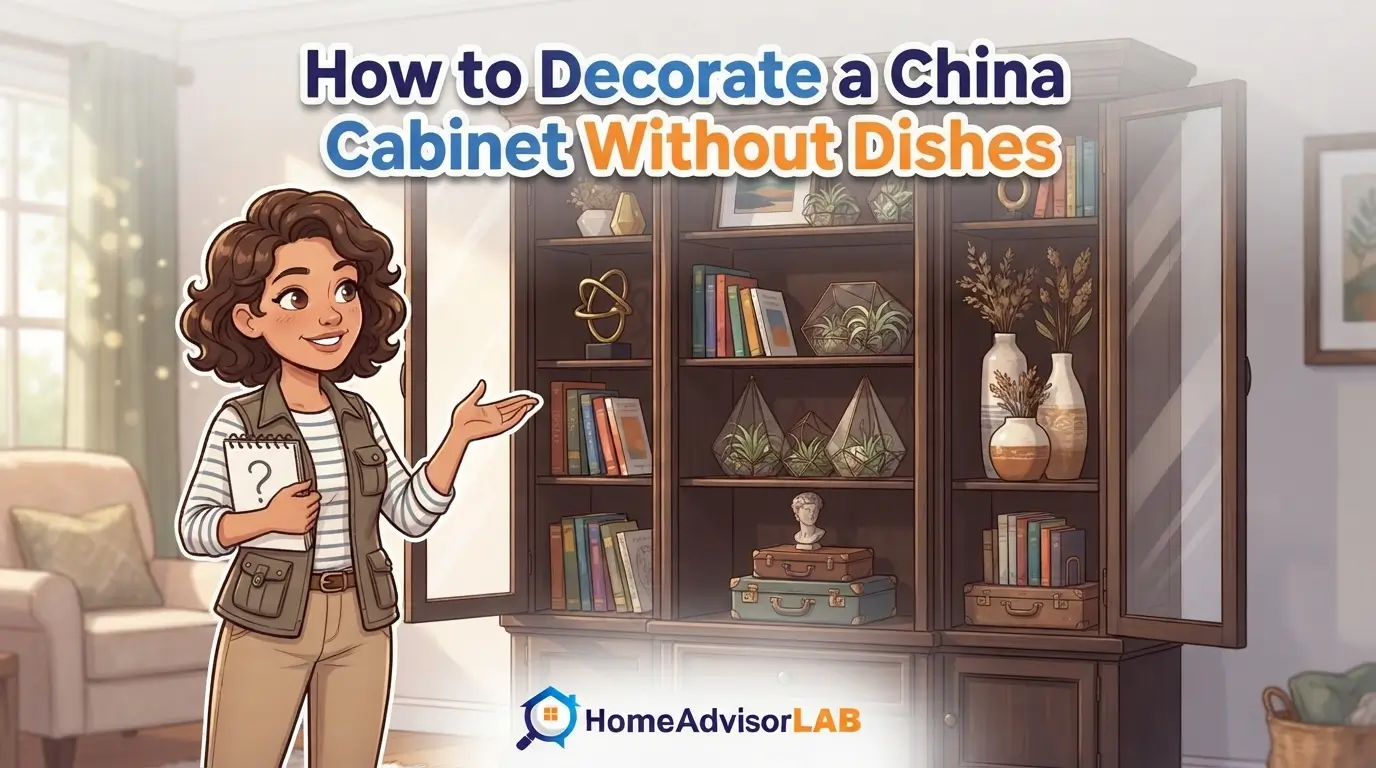 How to Decorate a China Cabinet Without Dishes