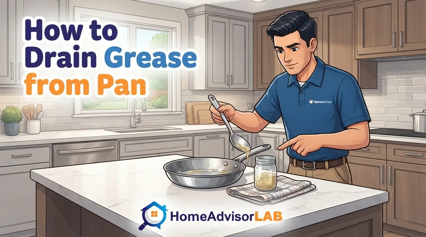 How to Drain Grease from Pan