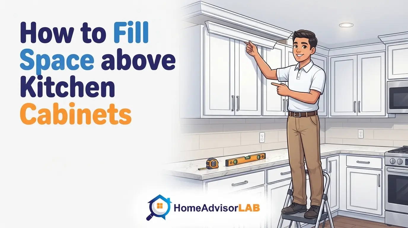 How to Fill Space above Kitchen Cabinets