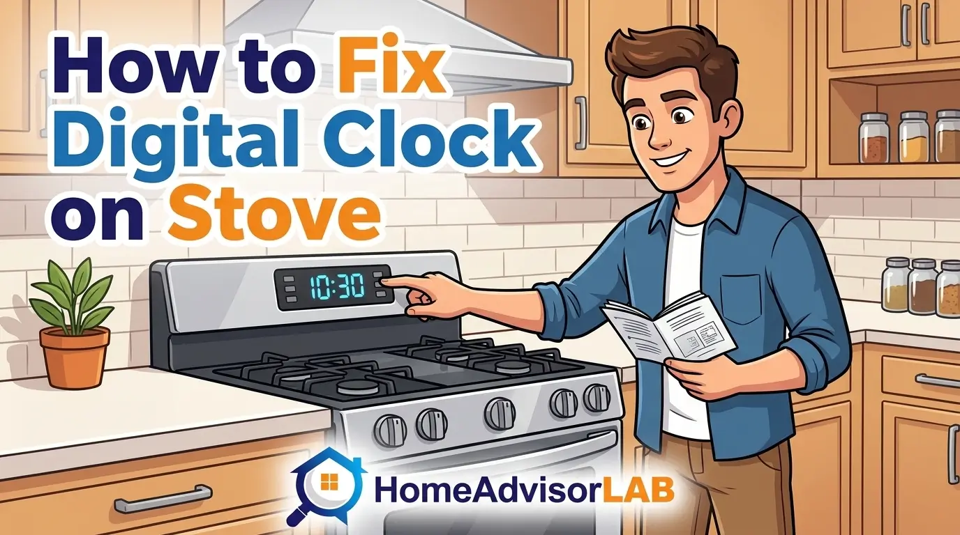 How to Fix Digital Clock on Stove