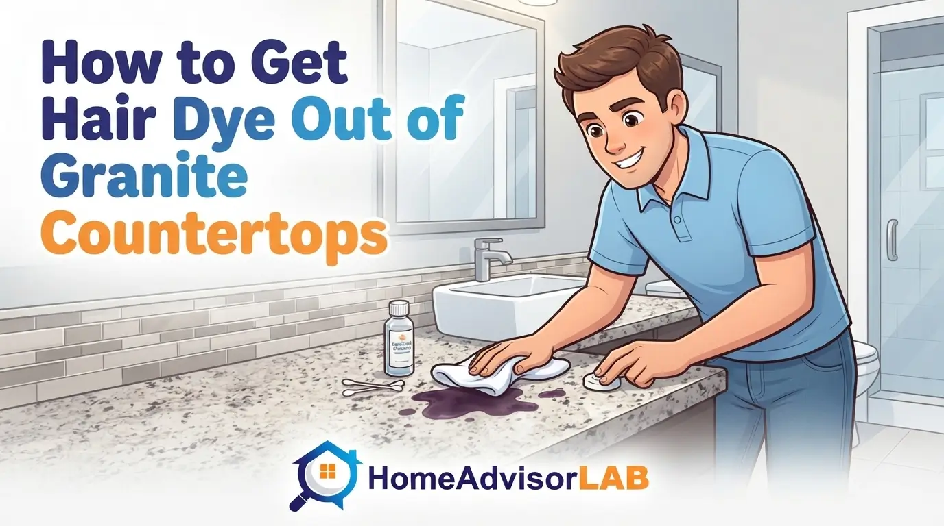 How to Get Hair Dye Out of Granite Countertops