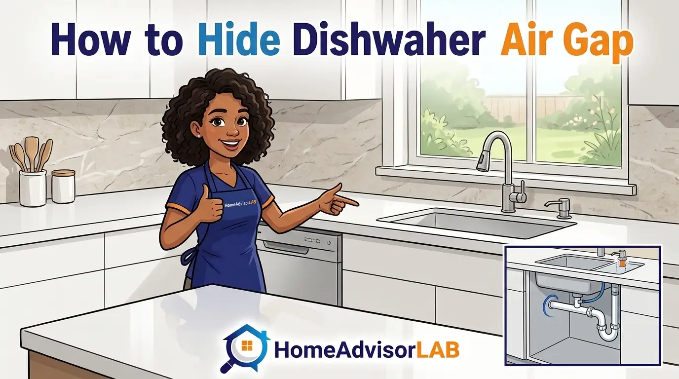 How to Hide Dishwasher Air Gap