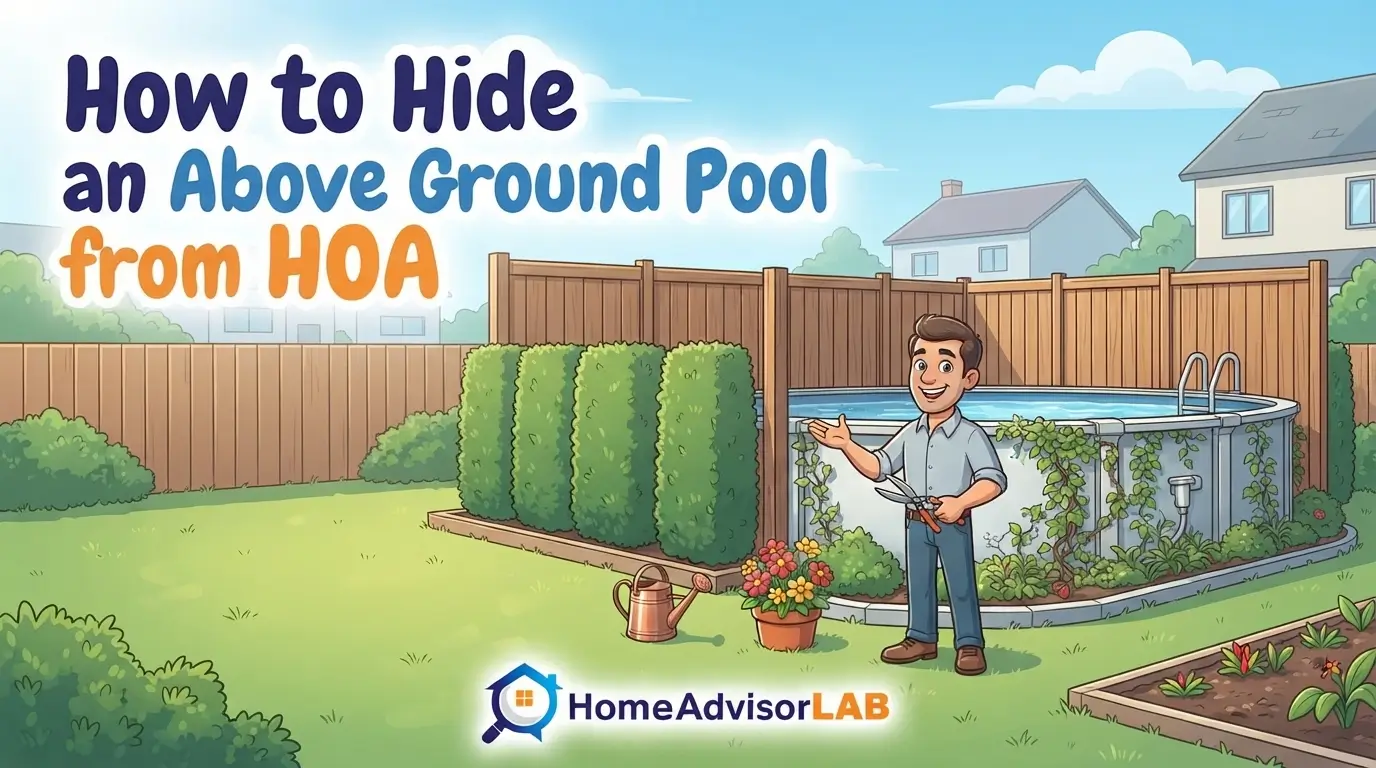 How to Hide an Above Ground Pool from HOA