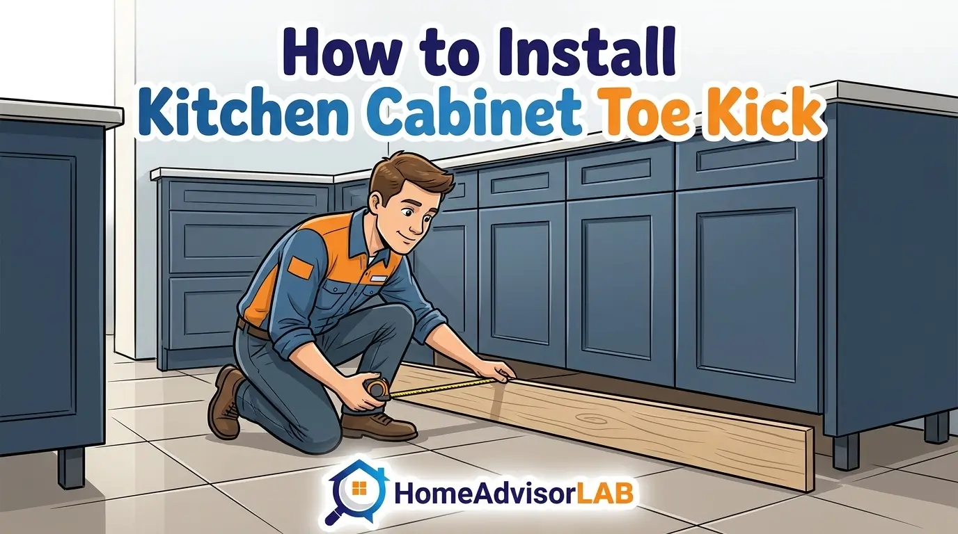 How to Install Kitchen Cabinet Toe Kick