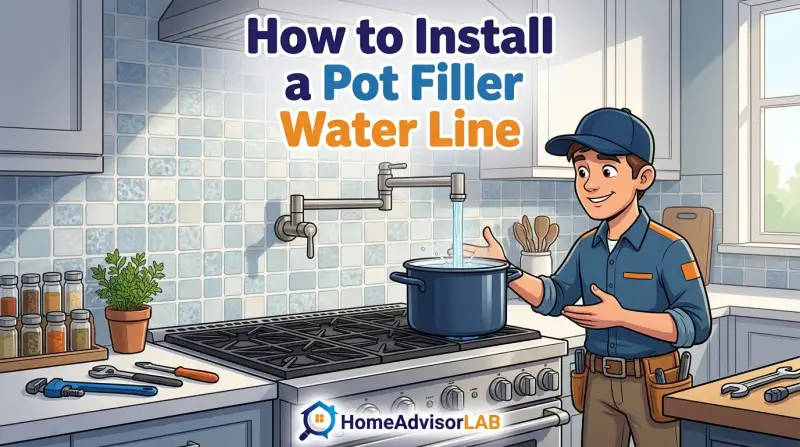 How to Install a Pot Filler Water Line