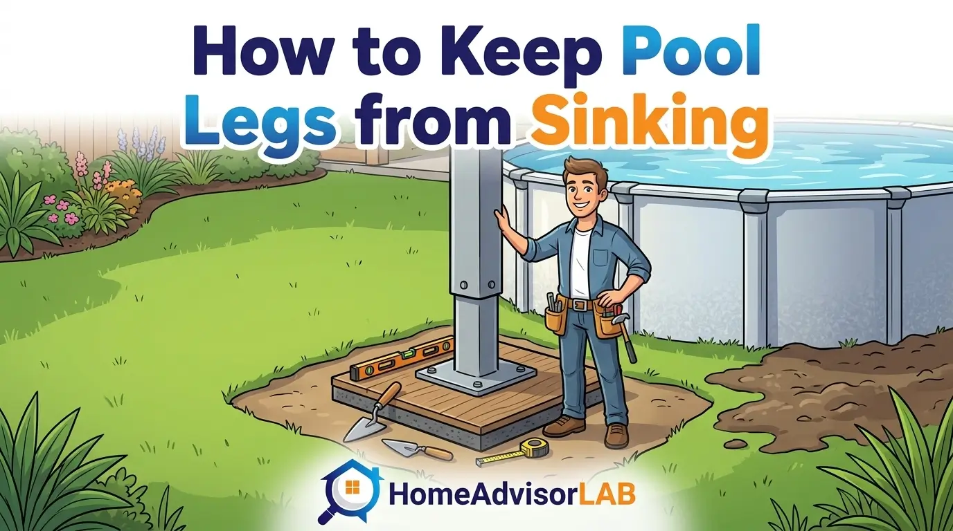 How to Keep Pool Legs from Sinking
