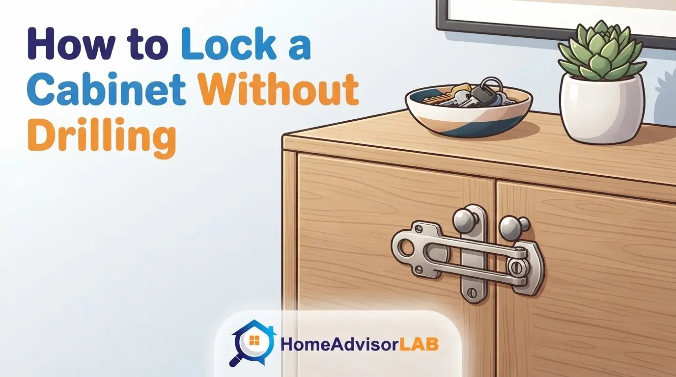 How to Lock a Cabinet Without Drilling