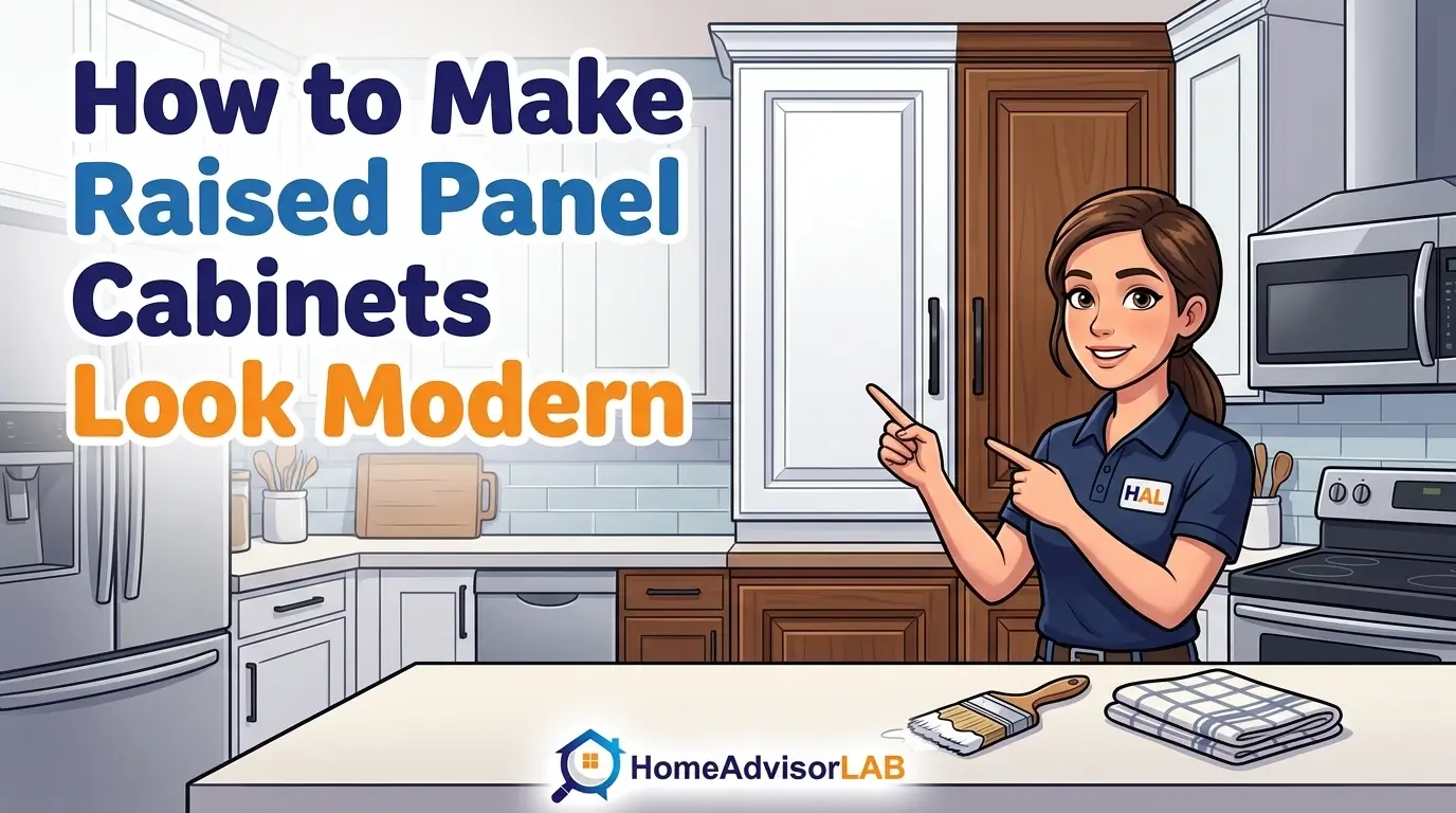 How to Make Raised Panel Cabinets Look Modern
