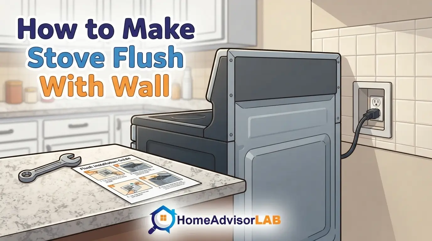 How to Make Stove Flush With Wall