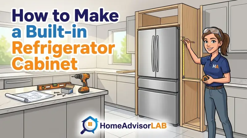 How to Make a Built in Refrigerator Cabinet