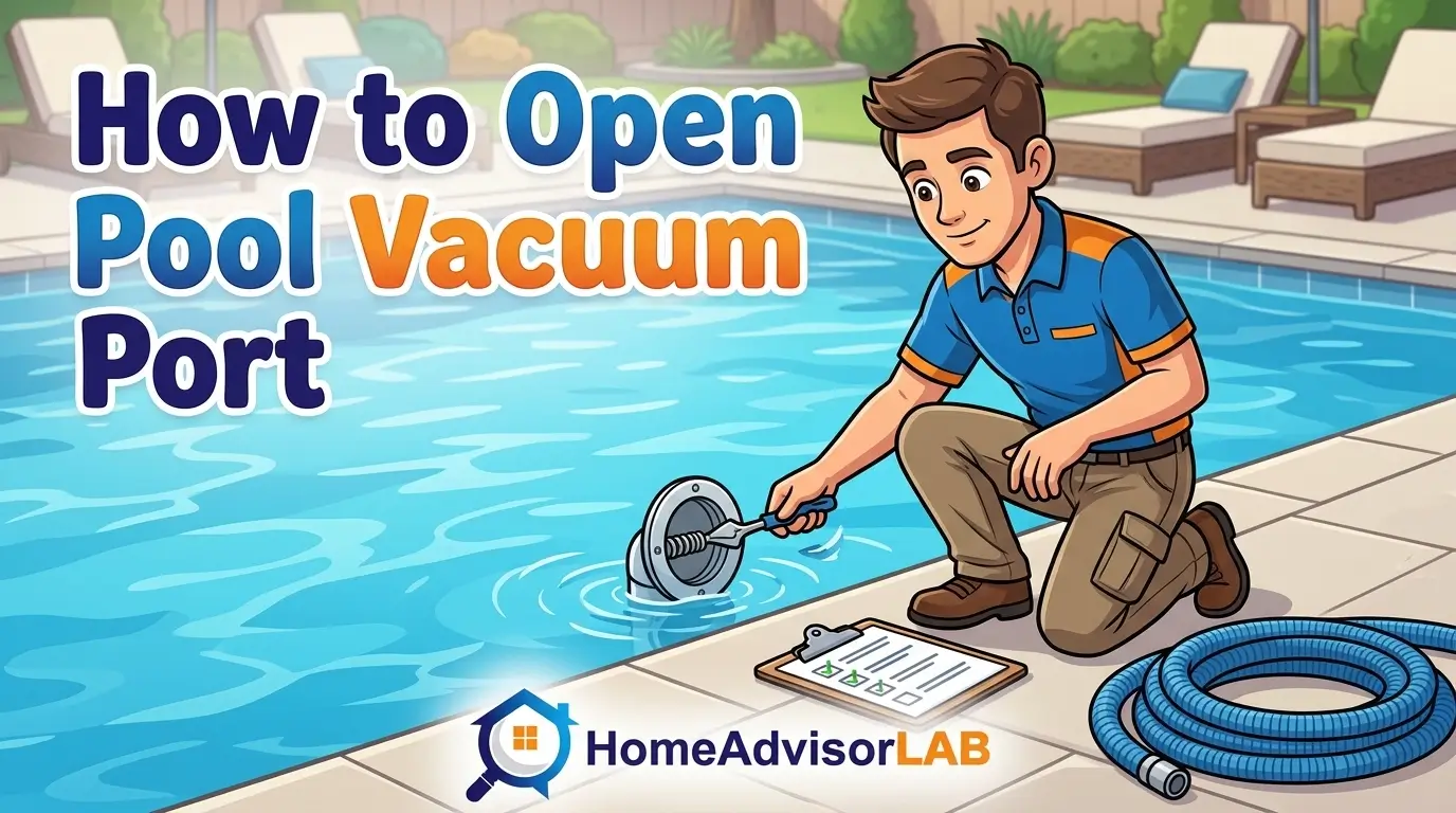 How to Open Pool Vacuum Port