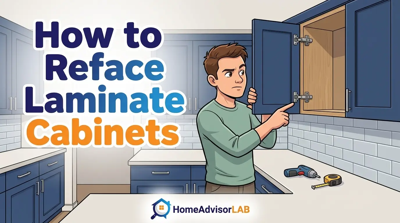 How to Reface Laminate Cabinets