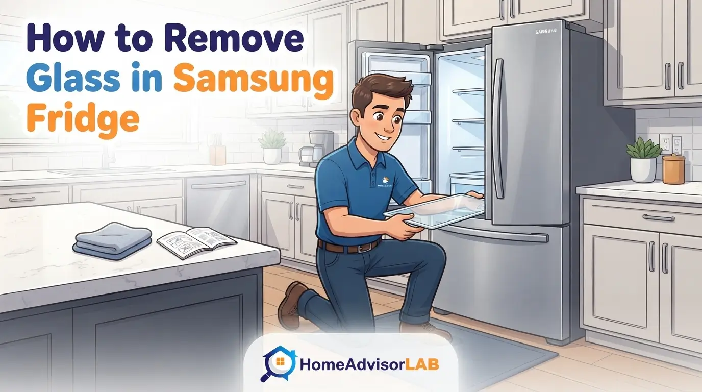 How to Remove Glass in Samsung Fridge