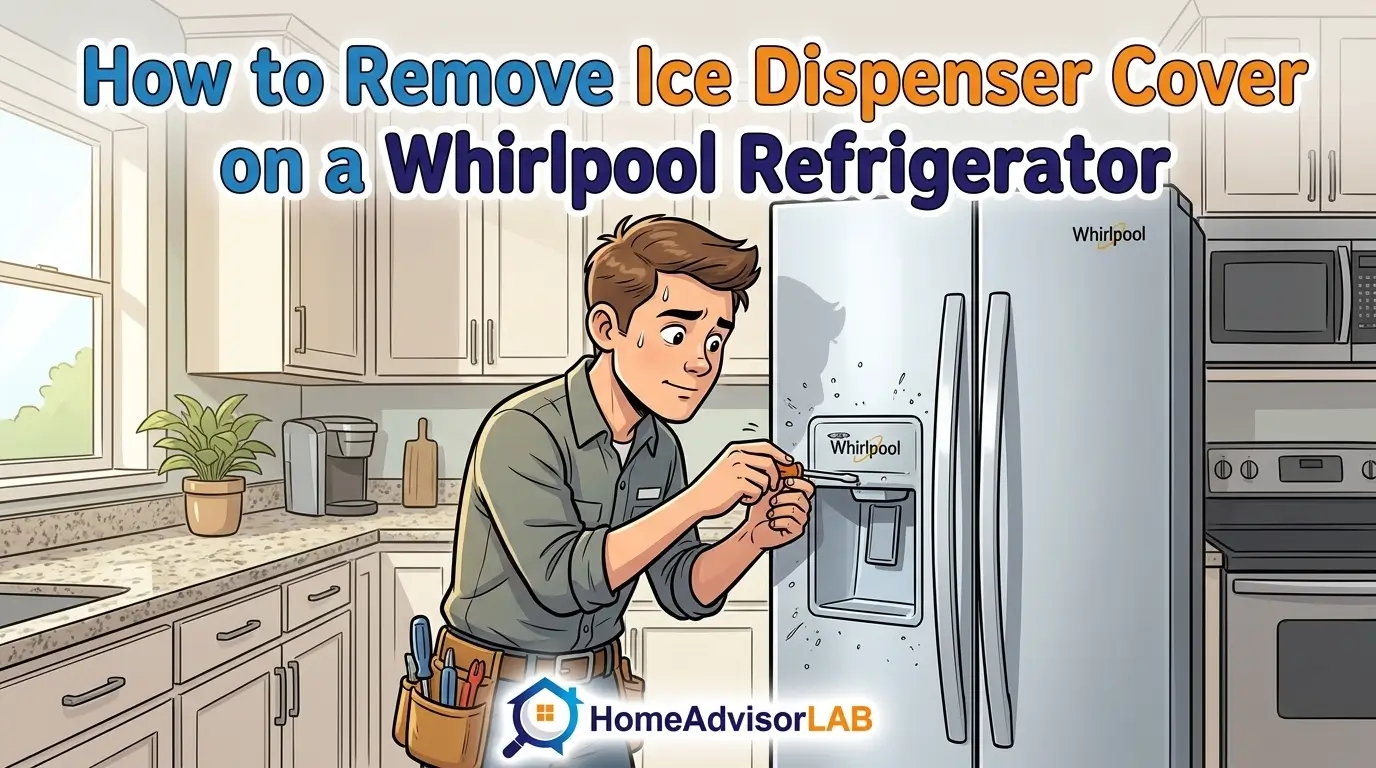 How to Remove Ice Dispenser Cover on a Whirlpool Refrigerator