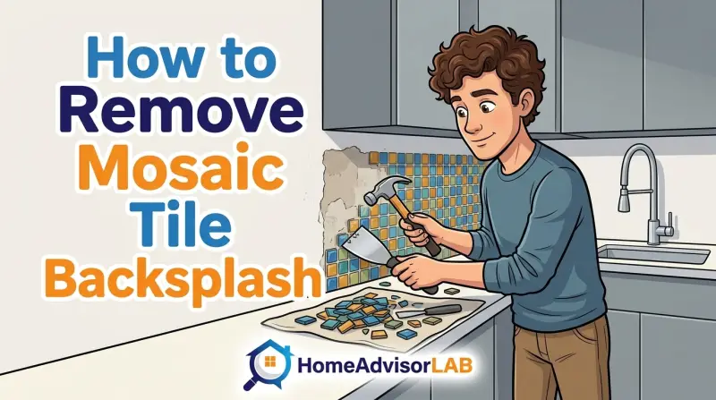 How to Remove Mosaic Tile Backsplash