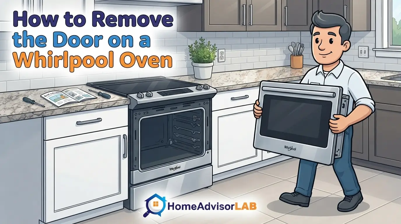 How to Remove the Door on a Whirlpool Oven
