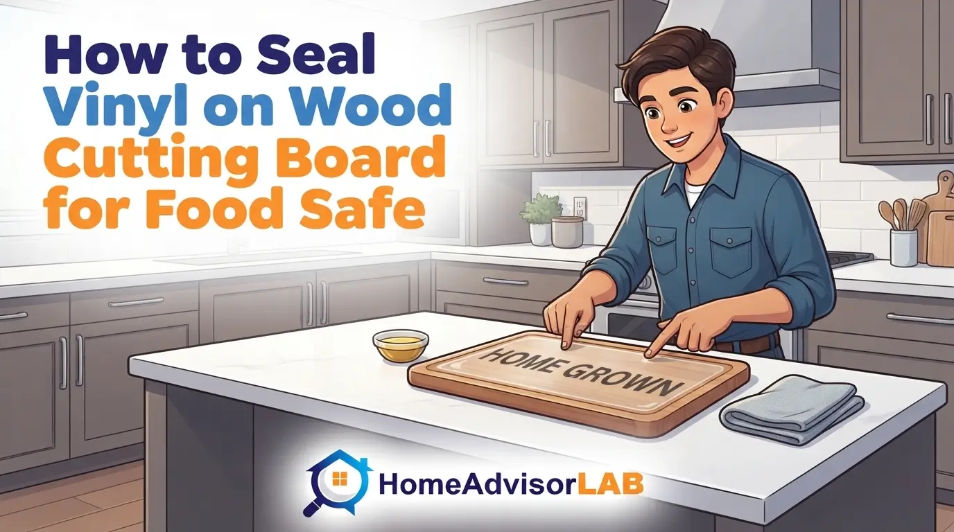 How to Seal Vinyl on Wood Cutting Board for Food Safe