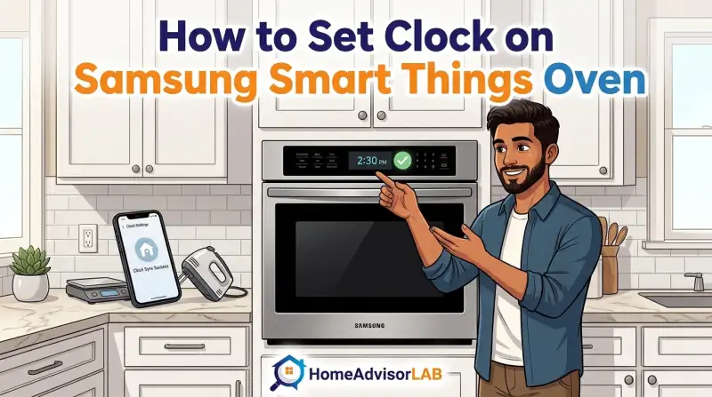 How to Set Clock on Samsung Smart Things Oven