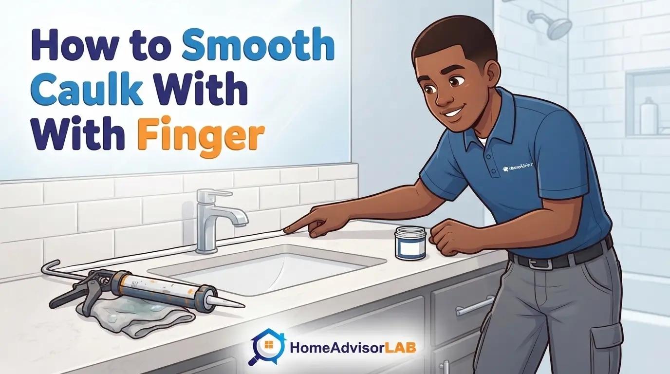 How to Smooth Caulk With Finger
