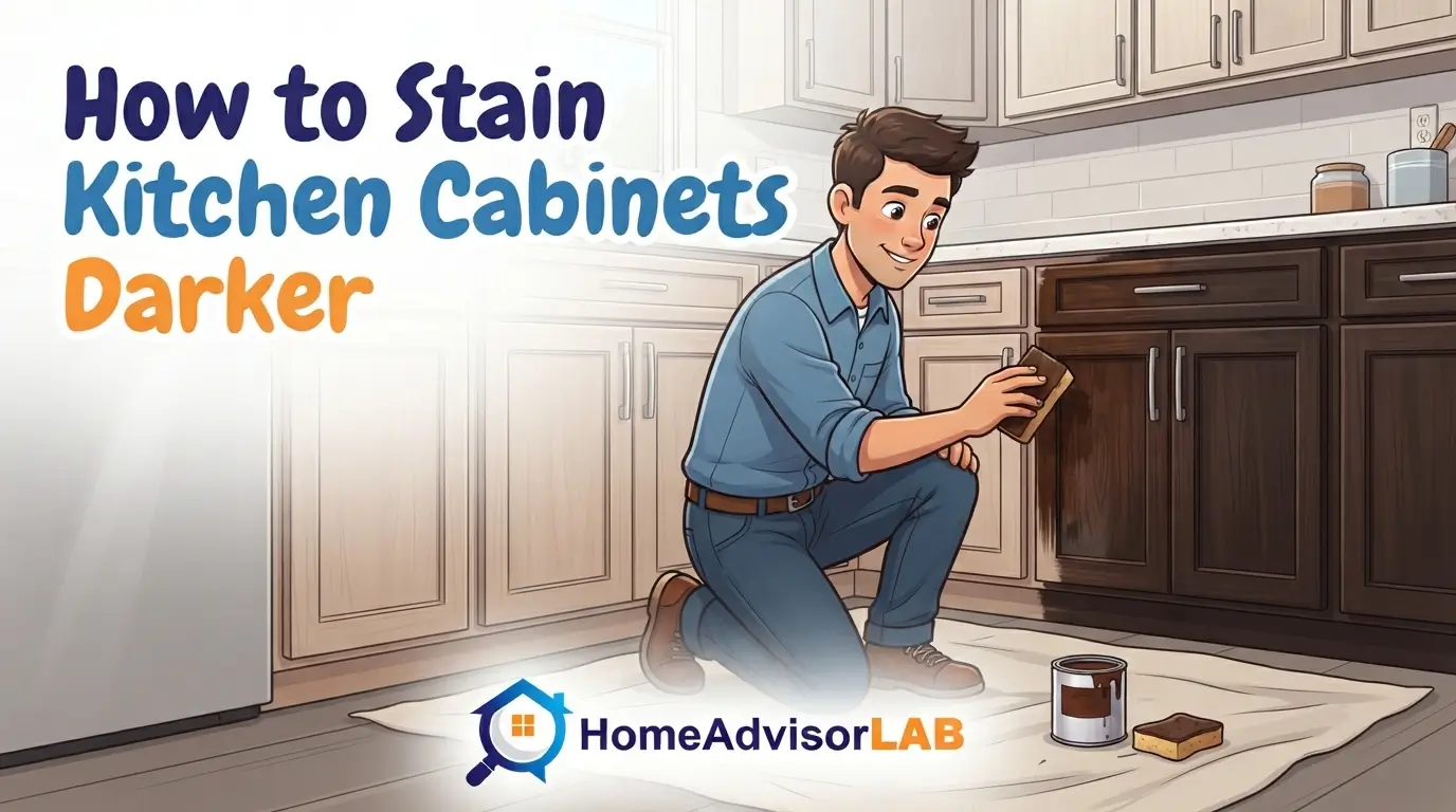 How to Stain Kitchen Cabinets Darker