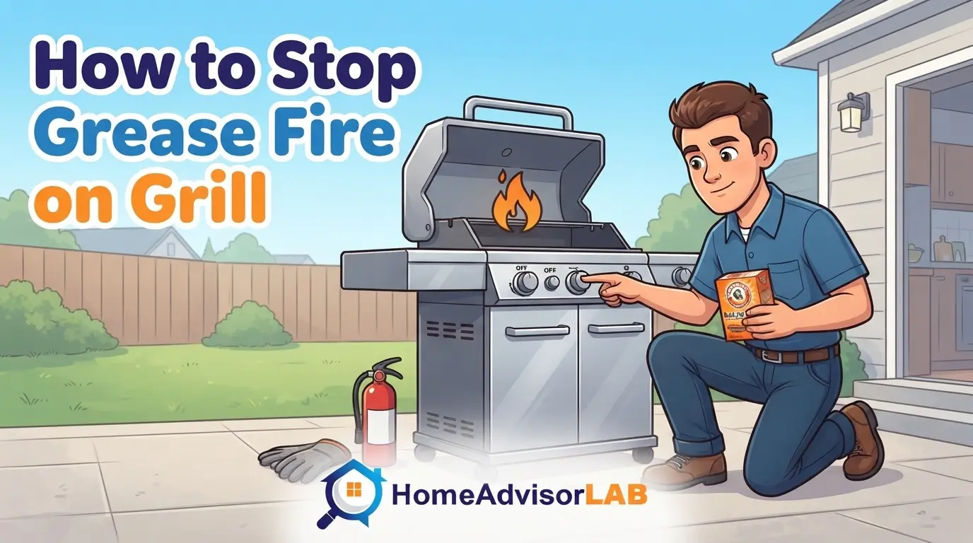 How to Stop Grease Fire on Grill
