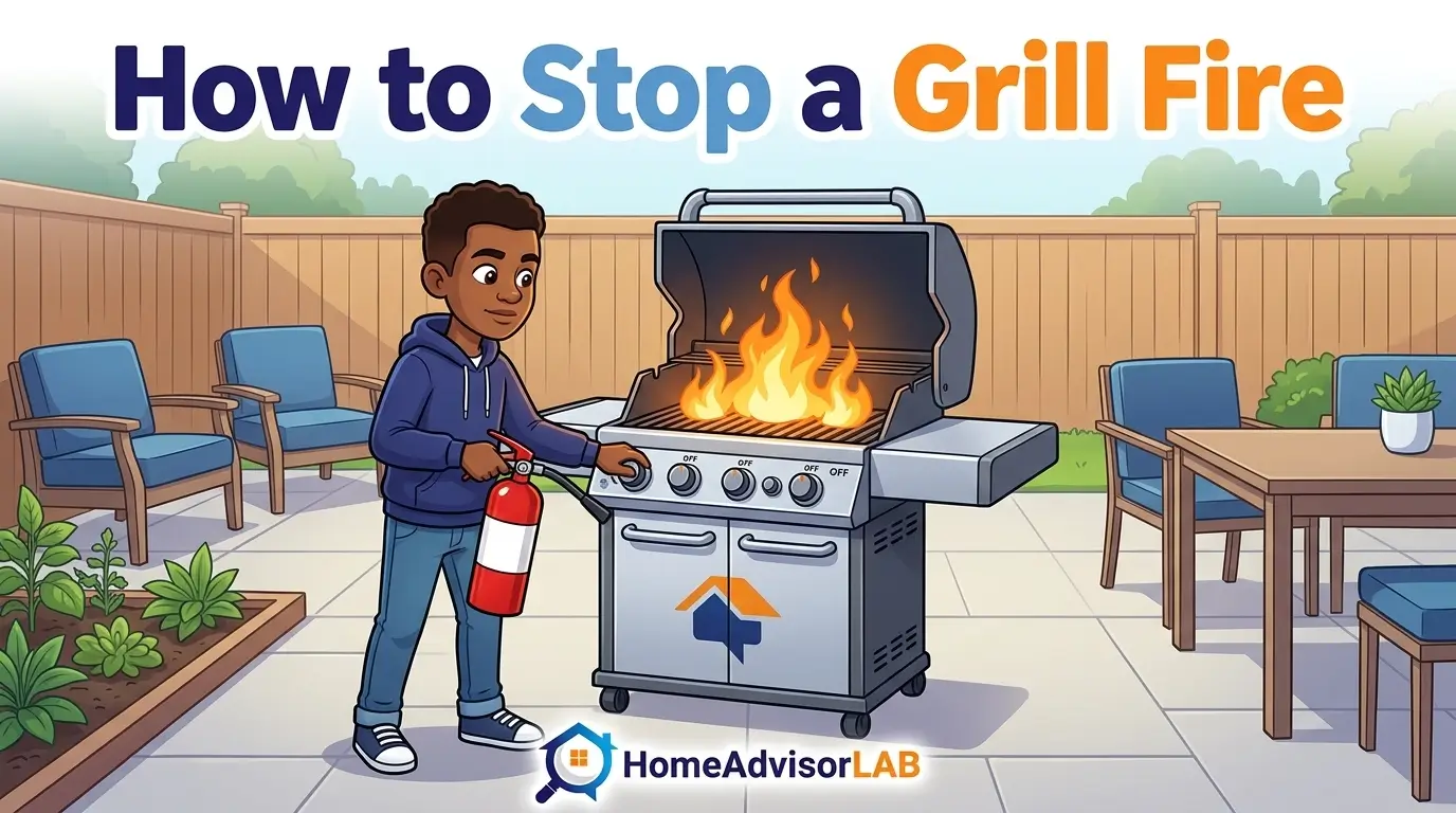 How to Stop a Grill Fire