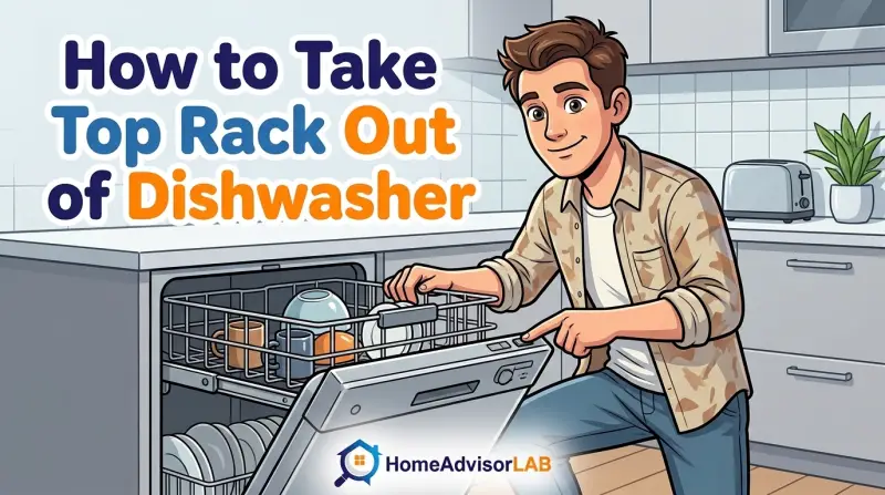 How to Take Top Rack Out of Dishwasher