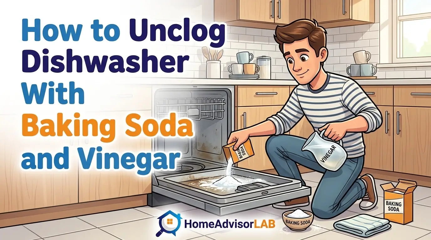 How to Unclog Dishwasher With Baking Soda and Vinegar