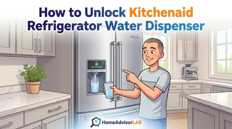 How to Unlock Kitchenaid Refrigerator Water Dispenser