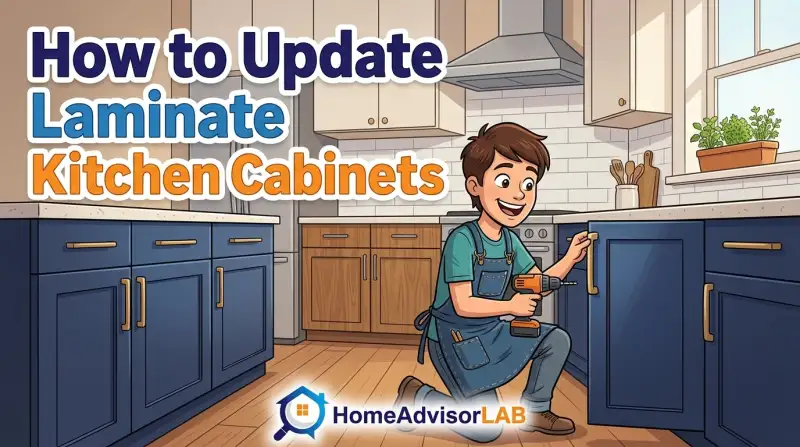 How to Update Laminate Kitchen Cabinets
