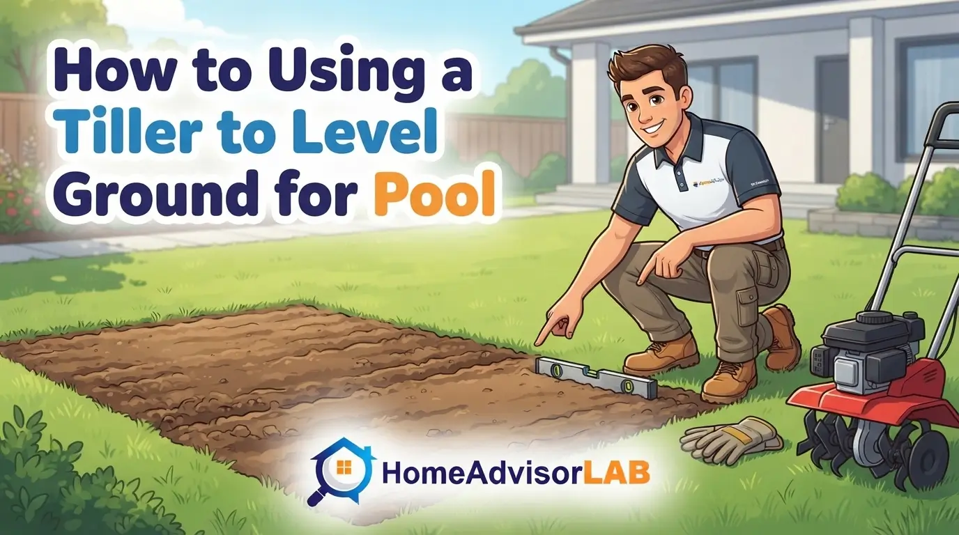 How to Using a Tiller to Level Ground for Pool