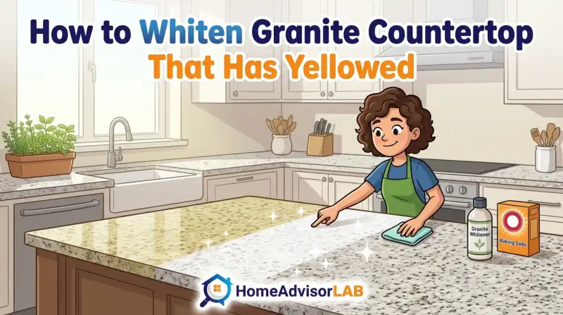 How to Whiten Granite Countertop That Has Yellowed